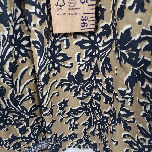 NWT R&K Originals Black and Taupe Floral Sleeveless Dress Sz 16 - Picture 11 of 12